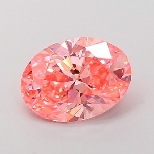 Diamant CVD rose vif fantaisie de 2,51 carats, de forme ovale, de luxe, cultivé en laboratoire, clarté VS2, polissage excellent, diamant non monté pour bijoux - Product Image 1
