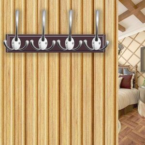 Aluminium Double <b>Wall</b> Hook Heavy Duty Coat Hook for <b>Clothes</b> Towels Bags Hats Robes Keys <b>Wall</b> <b>Mounted</b> Hook Silver Finish - Product Image 6