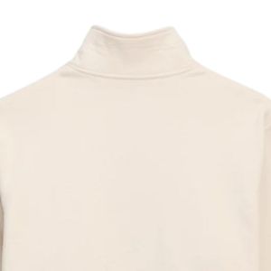 เสื้อสเวตเชิ้ตซิปหนึ่งในสี่สำหรับผู้ชาย สีธรรมชาติ ผ้าฟลีซพรีเมียม แขนยาว สวมใส่สบาย อุ่นสบาย สไตล์สตรีทแวร์ ใส่ได้ทุกวัน - Product Image 4