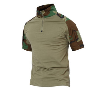 Chemise tactique à manches courtes pour homme, sport de plein air, randonnée, chasse, entraînement, haute élasticité, confortable, séchage rapide, respirante - Product Image 2