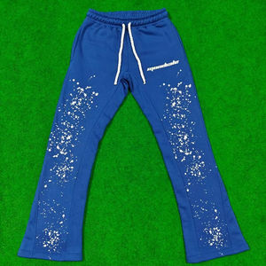 Pantalones Jogger Casuales Holgados de Algodón 100% para Hombre, Estilo Urbano, con Cordón Ajustable y Bordado Personalizado, Corte Acampanado - Product Image 1