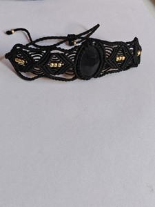 Handmade Natural Gemstone Macrame <b>Bracelet</b> <b>Gold</b> Plated <b>Beads</b> Adjustable Vintage Crystal Jewelry Women Anniversary Wholesale - Product Image 3