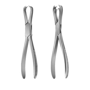 Forceps dentaires pour maintenir les os, 21 cm, acier inoxydable, instrument chirurgical pour la chirurgie osseuse, certifié CE classe I, manuel - Product Image 1