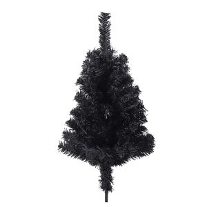 Albero di Natale Artificiale Nero Sottile da 2,3 m con Supporto in Metallo Pieghevole, Include Tutti gli Accessori Necessari - Product Image 5