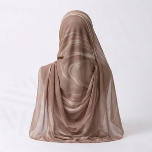 Pañuelo Cuadrado de Seda Chifón para Mujer, 90x90 cm, Suave, Transpirable, de Primera Calidad, Elegante y Estiloso, Hijab Musulmán - Product Image 2