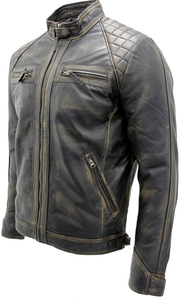 Fabricant pakistanais de vestes en cuir en gros – Nouvelle veste en cuir décontractée pour homme avec ceinture latérale, design OEM pour moto - Product Image 4