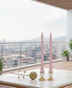 Elegant Taper <b>Candles</b> – <b>Set</b> of 2 they are ideal for dining tables, living rooms, bedrooms, balconies, weddings. - Product Image 3