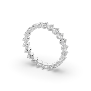 Anillo de Diamante Cultivado en Laboratorio con Corte Oval Brillante de 2.64 Quilates, Plata de Ley 925, Ligero, Moderno y Único, Joyería de Boda para Él - Product Image 5