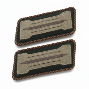 Paires de revers brodés faits main pour officiers avec fil de bouillon et fil métallique, couleurs et logo personnalisés pour tunique d'uniforme - Product Image 6