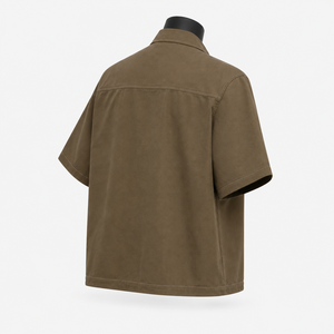 Camisa Casual de Hombre Personalizada, Estilo Oversize, con Botones a Presión, para Otoño, 100% Algodón Orgánico Antiarrugas, Ropa Ecológica ODM - Product Image 4