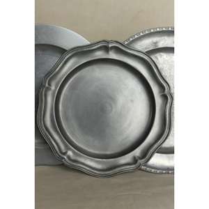 Assiette de présentation ronde de 14 pouces, style floral, en laiton, pour restaurant, événements, vaisselle de table, réutilisable, qualité alimentaire - Product Image 2