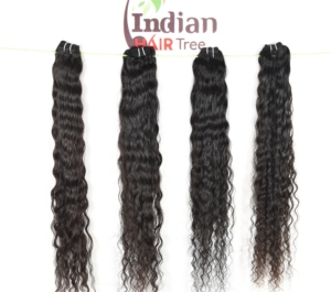Extensions bouclées en cheveux humains indiens Remy, texture naturelle, 100 grammes, non traités, sans produits chimiques, double trame, simple tirage, pour femmes - Product Image 5
