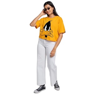 Camiseta Corta Personalizada con tu Marca 2026, Talla Grande, Hecha a Medida, 100% Algodón, Transpirable, de Secado Rápido, para Mujer - Product Image 5