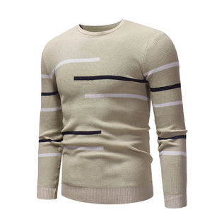 Men's Winter Knit Sweater 100% Cotton Pullover Casual Wear OEM Manufacturer Warm Anti-Wrinkle Breathable - Product Image 4