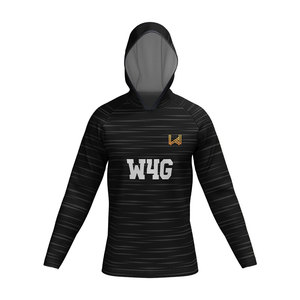 Maillot de basketball personnalisé à capuche imprimé par sublimation, respirant, anti-humidité, séchage rapide, 100 % polyester - Product Image 1