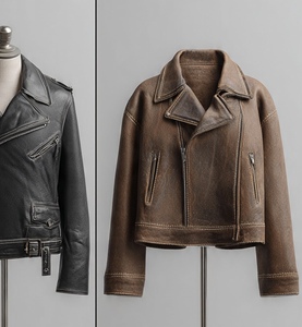 Veste en cuir de haute qualité, très élégante et stylée - Product Image 4
