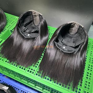 Pelucas de Cabello Humano Virgen Vietnamita al por Mayor, 12 Pulgadas Disponibles, Cutícula Alineada, Liso Extremo, Pelucas Frontales de Encaje Suizo 2x6 - Product Image 5