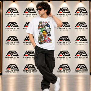 Hot Selling Men's Oversized Graphic <b>T</b> <b>Shirt</b> Colorful Custom Print Streetwear Short Sleeve Casual Cotton Unisex Tees - Product Image 4