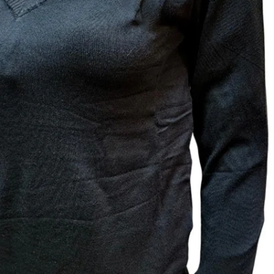 Women Black Winter Button Down Sorority Gear Cardigan Soft Knit Long Sleeve <b>Office</b> Casual Sweater Lightweight Knitwear OEM - Product Image 2