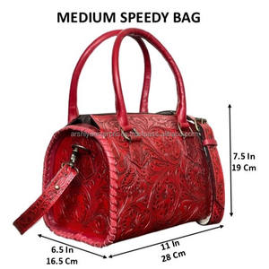 Nuevo Bolso de Mano de Cuero Repujado a Mano, Bolso de Lujo para Mujer, Bolso de Hombro Espacioso para Viaje, Bolso de Diseño Elegante - Product Image 2