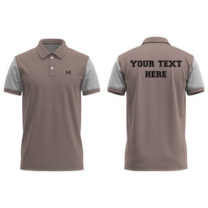 Camisetas Polo Casuales de Manga Corta para Hombre, Antiencogimiento, Tejido de Poliéster/Algodón, 200gsm, Impresión Serigráfica Personalizada en la Parte Delantera - Product Image 1