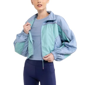 Veste coupe-vent légère et décontractée pour femme, surdimensionnée, personnalisable, avec fermeture éclair, poignets élastiques, en nylon, idéale pour l'extérieur – Meilleure vente - Product Image 1