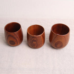 Tasse en bois faite à la main en bois naturel, tasse à café ou à thé, vaisselle écologique, logo personnalisé, fournisseur en gros - Product Image 4