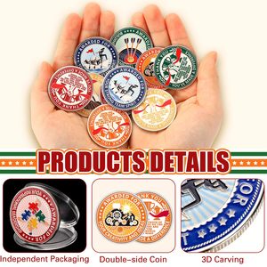 Moneda Conmemorativa Personalizada con Mensaje Inspirador <span class=keywords><strong>y</strong></span> de Agradecimiento, Regalo Motivacional para Empleados, Compañeros de Trabajo <span class=keywords><strong>y</strong></span> Personal en EE. UU. - Product Image 3