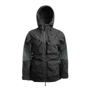 Chaqueta de trabajo para hombre, chaqueta de invierno con capucha, múltiples bolsillos, cierre de cremallera, corte regular - Product Image 1