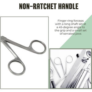 Pinzas Microquirúrgicas de Acero Inoxidable para Limpieza de Oídos, Instrumento Médico Manual Tipo Cocodrilo para Otorrinolaringología (ENT) con Certificación CE - Product Image 4