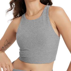 Camiseta Deportiva para Mujer, Camiseta de Gimnasio, Top Corto de Yoga, Top Corto Deportivo sin Costuras, Fabricante Mayorista OEM ODM Personalizado - Product Image 2