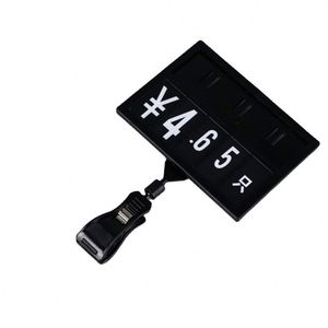 Clip Giratorio Digital de Plástico para Supermercados, con Logotipo Popular, para Mostrar Etiquetas de Precios de Productos en Exhibidores - Product Image 1