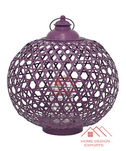 Red Enamel Finished Garden <b>Decor</b> <b>Lantern</b> Handmade Moroccan <b>Lantern</b> - Product Image 2