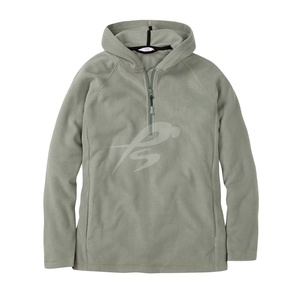 Custom Made PIHA SPORTS Winter <b>3</b>/4 Zipper Eco-Friendly Windproof Fleece Hoodie Men Polyester/Cotton Material Plus Size 340g - Product Image 1