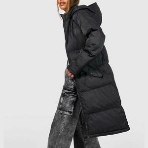 Women's Hooded Plus Size Puffer Jacket Winter Quilted <b>Bubble</b> <b>Coat</b> Long Sleeve Zipper Closure Casual Outdoor Wear 2026 - Product Image 5