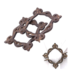 Sujetadores de Cortinas de Madera de Lujo, al Mejor Precio, Juego Rústico para Ventanas del Hogar, Accesorios Decorativos Simples para Cortinas - Product Image 2