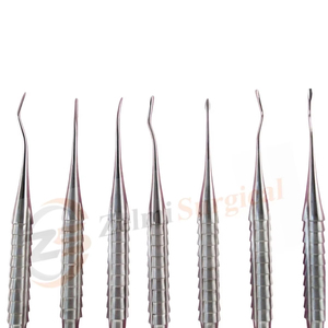 Kit d'élévateurs dentaires luxateurs pour racines, 7 pièces, instruments PDL en acier inoxydable, pour extraction dentaire, certifié CE - Product Image 2