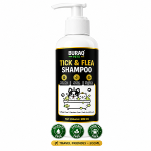 Shampoo anti-tiques et puces pour animaux de compagnie, shampooing nettoyant pour chiens et chats, soin du pelage, fournisseur en gros - Product Image 1