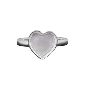 Nouvelle Collection 2025 : Monture de Bague Tendance en Argent Sterling 925 Plaqué Or 14K, Cœur Serti 8mm, Écologique, Vente en Gros, Idéale pour Bijoux DIY - Product Image 1