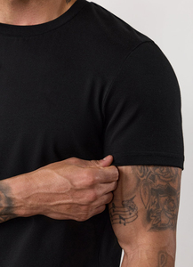 Camiseta de Punto con Logotipo Personalizado, Lisa, al por Mayor, 200g, Poliéster/Algodón, Impresión Digital, Transpirable, Precio de Fábrica - Product Image 4