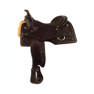 Horse saddle Latest Arrival Genuine Leather Horse Saddle Custom Made Riding <b>Equestrian</b> Western English Saddle Pad by Standard - Product Image 1