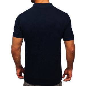 Polos de golf pour hommes de luxe, séchage rapide, coupe ajustée, anti-froissement, coton polyester, logo personnalisé, motif uni, manches courtes, haute qualité - Product Image 2