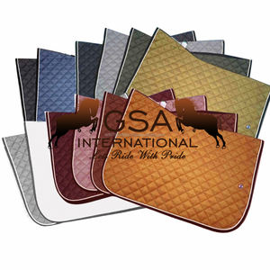 Tapis de selle anglais en tissu coton, garnissage en mousse haute densité, respirant/confortable pour l'équitation, l'entraînement et la compétition. - Product Image 5