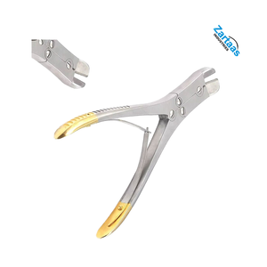 Cortador de Alambres y Clavos TC de Acero Inoxidable de Alta Calidad, 9 Pulgadas, Instrumentos Quirúrgicos Ortopédicos, Mango Dorado - Product Image 2