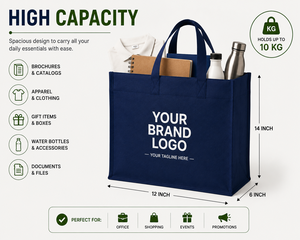 Bolsa de Mano Personalizada Reutilizable Ecológica de Tela No Tejida con Correa para el Hombro, Grosor de 80 g/m², Opciones de Logotipo y Tamaño Personalizados - Product Image 4