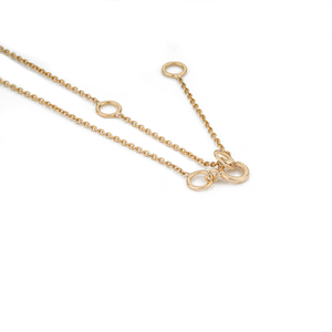 Dainty Minimalist Style Prong Set Natural Diamond K18 Yellow Gold Stacking Solitaire Pendant Necklace Wholesale Price Jewelry - Product Image 6