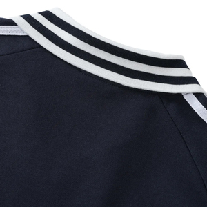 Sudadera Moderna de Estilo Preppy con Cuello Redondo y Rayas, Personalizable con Logotipo, Diseño Universitario para Hombre y Mujer - Product Image 6