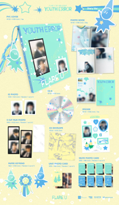 FLARE U มินิอัลบั้มชุดที่ 1 [YOUTH ERROR] (รุ่นไดอารี่) อัลบั้มซีดีเคป๊อปเกาหลีอย่างเป็นทางการ - Product Image 6