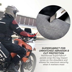 เสื้อแจ็คเก็ตสำหรับนักขี่มอเตอร์ไซค์ ยี่ห้อ Touring Pro ผลิตจากผ้าไนลอนโพลีเอสเตอร์ 100% คุณภาพดี รับสกรีนโลโก้ตามสั่ง - Product Image 3