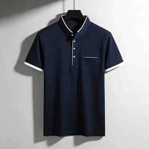 Polo Rojo de Manga Corta para Hombre, Tejido de Punto, Color Sólido, Estilo Casual con Bolsillo, Corte Regular - Product Image 6